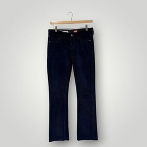 Pilcro and the Letterpress Stet Navy Blue Corduroy Pants Womens 26 Slim Straight
